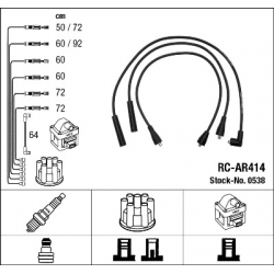 NGK 0538 PRZEWODY ZAPŁONOWE RC-AR414