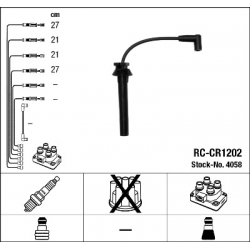 NGK 4058 PRZEWODY ZAPŁONOWE RC-CR1202