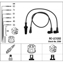 NGK 2588 PRZEWODY ZAPŁONOWE RC-LC1202