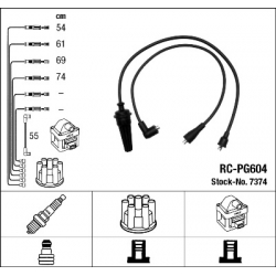 NGK 7374 PRZEWODY ZAPŁONOWE RC-PG604