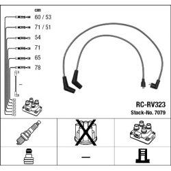 NGK 7079 PRZEWODY ZAPŁONOWE RC-RV323